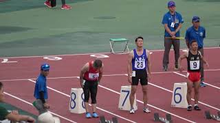 2019 沖縄県民体育大会  50代男子100ｍ  決勝