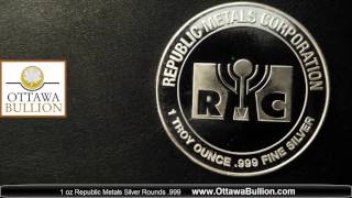 1 oz Republic Metals Silver Rounds  Ottawa Silver Buyer