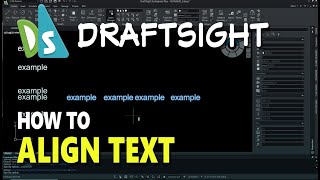 Draftsight How To Align Text