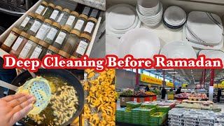 Ramadan Kitchen Makeover Cleaning Organized🧽 Homemade Besan Bondi For Ramadan 🌙