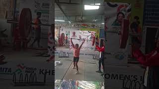 Shriram sports group khelomp weightlifting tournament lifter tarun pal first attempt 20kg Clen\u0026jerk