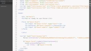 3 Parse Post Form