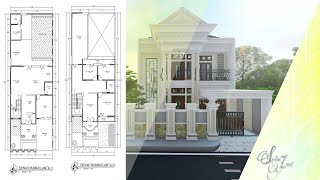 DESAIN RUMAH MEWAH KLASIK 2 Lantai || Classic House Design