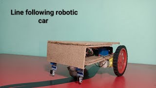 Line following robot using ir sensor // Black Line following robot without Arduino Uno 💯