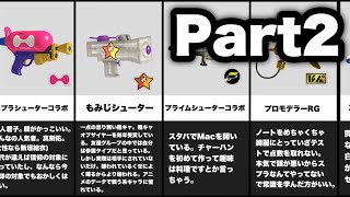 【スプラトゥーン3】持ち武器別性格診断(毒舌)Part2  マイナーチェンジブキ編~前回入れ忘れた影の薄いブキ達もいるよ！^ ^~