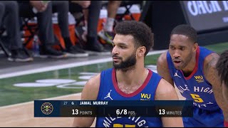 Jamal Murray Has Hilarious Reaction After Giannis Falls Over On Free Throw
