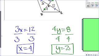 Geometry Unit 8 Lesson 8 2 Quadrilaterals Parallelograms SmartNotes Video Lesson