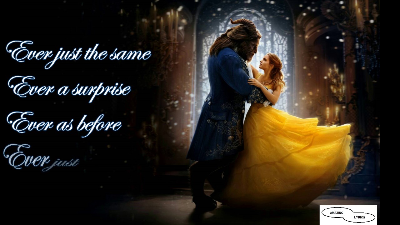 BEAUTY & THE BEAST LYRICS - ARIANA Ft JOHN LEGEND - YouTube