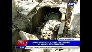 'Apartment tomb' collapses at Makati cemetery