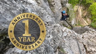 I was so AFRAID and SCARED - The ANNIVERSARY of MY first YEAR of Via Ferrata - Baia de Fier, Romania