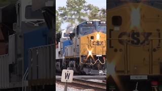 CSX 1776 leads Q409 through Ludowici #trains #shorts #ytshorts #csx