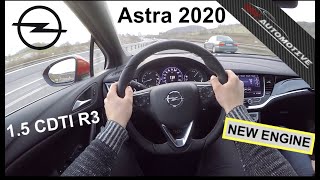 2020 | Opel Astra ST 1.5 CDTI 90 kW POV Test Drive + Acceleration 0 - 200 km/h