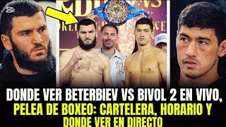 DONDE VER BETERBIEV Vs BIVOL 2 EN VIVO, PELEA DE BOXEO: CARTELERA, HORARIO Y DÓNDE VER EN DIRECTO