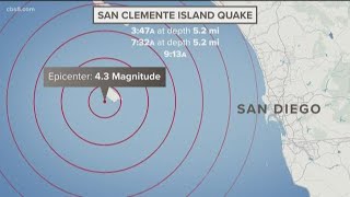 4 Earthquakes Off the California coast felt in L.A., Riverside and San Diego Counties