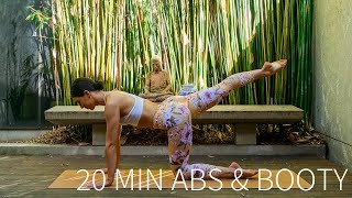20 MIN ABS & BOOTY WORKOUT | At-Home Pilates (No Equipment)