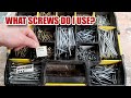 What sort of screws do I use? A tour of my common screws OCD box!