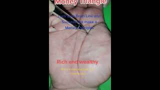 Money Triangle Palmistry|papmist|dastshanasi|دستشناسی|palm|wealthline|#palmistry #palmreadings #life