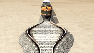 Trains vs Wide Rails – BeamNG.Drive