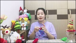 Kim Huyen shows how to knit watermelon part 2