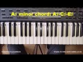 How to Play the A Sharp Minor Chord - A# Minor on Piano and Keyboard - A#m, A#min