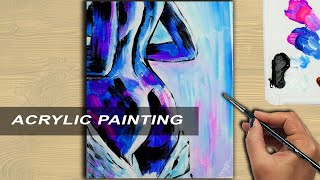 Figurative Abstract Painting | Acrylic Painting Tutorial |Step by Step for Beginners | VERED