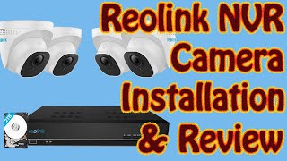 Reolink 8 Channel NVR & RLC-520 Camera Installation & Reivew -  Relink NVR & Camera RLK8-520D4-5MP