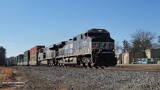 1-12-2025: NS Dash 9-44CW 9970 \u0026 NS ES44DC 7680 Lead NS 24A Thru Bonaire, GA