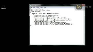 java program to get and set date & time using calendar class