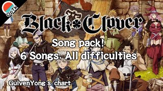 [OpenTaiko/太鼓さん次郎/创作谱面] Black Clover Pack (6 Songs, All difficulties)