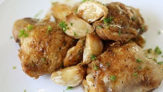 30 Cloves Garlic Chicken Recipe | French Bistro Recipes