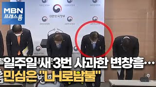 [MBN 백브리핑] 일주일 새 3번 사과한 변창흠…민심은 \