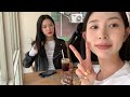 vlog 설레는 봄옷들과 함께..👗 아식스 젤 1130👟 언더아머 백팩 연남동 봄나들이 툭툭누들타이 브라운하우스 연남 코이크 브런치 맛집🥗 루바브