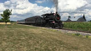 Steam Power!! ETR No. 9 @ St. Jacobs And Elmira. August 1, 2016.