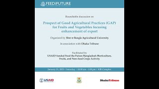 Prospect of Good Agricultural Practices (GAP) for Fruits and Vegetables focusing enhancement export