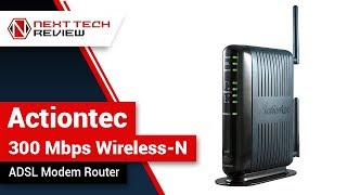 Actiontec 300 Mbps Wireless N ADSL Modem Router Product Review  – NTR