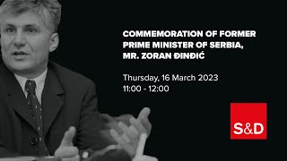 Commemoration of Former Prime Minister Serbia, Mr.Zoran Đinđić - SRB