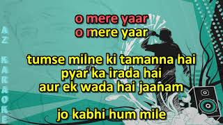 Tumse Milne Ki Tamanna Hai Karaoke with Scrolling Lyrics
