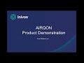 Airqon LIVE product demo with Wallace Lyon