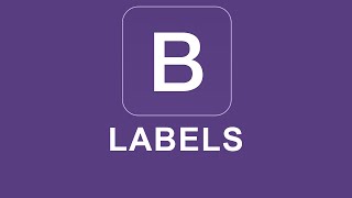 Bootstrap 4 Tutorial 19 - Labels