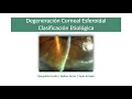 Clasificación Etiólogica de la Degeneración Corneal Esferoidal.