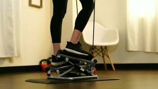 Sunny Health & Fitness Total Body Advanced Twist Stepper Machine with Resistance Bands - SF-S0979,