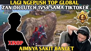 REAKSI KAPTEN ZAN DI CLUTCH 1VS4 SAMA TIKTOKER | PUBG MOBILE