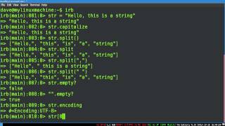 Programming Ruby 05 -- String Methods
