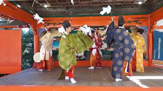 奉納神楽 五方礼始 3/3 城原神楽 (於)令和四年 扇森稲荷神社 初午大祭