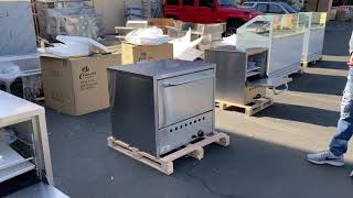 Double Pizza Deck Oven, Liquid Propane gas Single Deck Countertop Pizza Oven