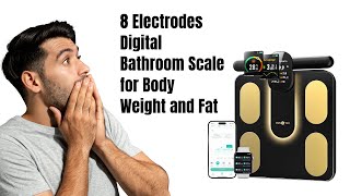 Runstar Smart Scale FSA or HSA Eligible, 8 Electrodes Digital Bathroom Scale for Body Weight and Fat