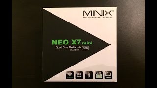 Minix Neo X7 Mini - Unboxing and Setup