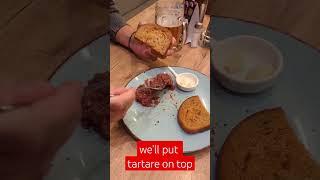 Tatarak (tartare) is the best snack for beer | you agree? #shorts #viral #tartare