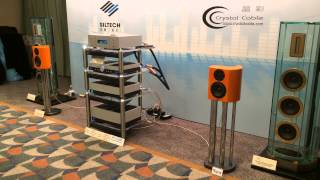 Crystal Cable Minissimo Siltech SAGA small speaker Huge Sound! Hong Kong Show 2014