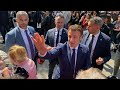 French election: President Emmanuel Macron on a walkabout in Le Touquet prior to vote | AFP